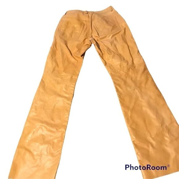 Vintage Express Genuine Leather boot cut pants - Picture 2 of 6